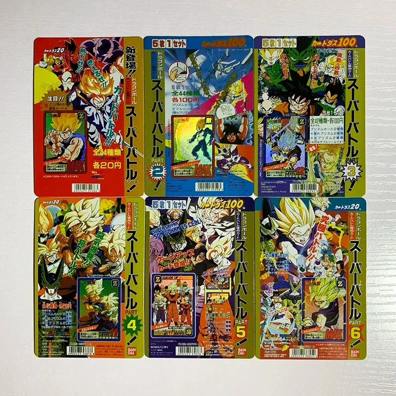 DIY Dragon Ball Z Replicas of Bullets 1 To 6 Head Paper There Are A Total of 6 Sheets Anime Peripheral Game Collection Card Gift