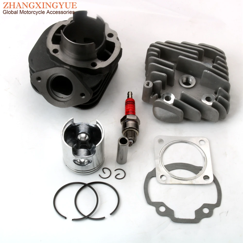 Scooter 70cc Big Bore Cylinder Kit & Head For Honda Dio AF34 AF35 ZX50 47mm 2-Stroke Engine Parts