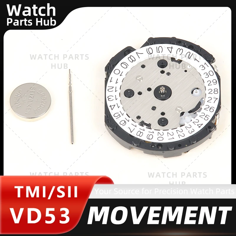 New Japan /tmi Vd53c Multi-Function Quartz Movement 3.6.9 Small Seconds Vd53b Watch Accessories