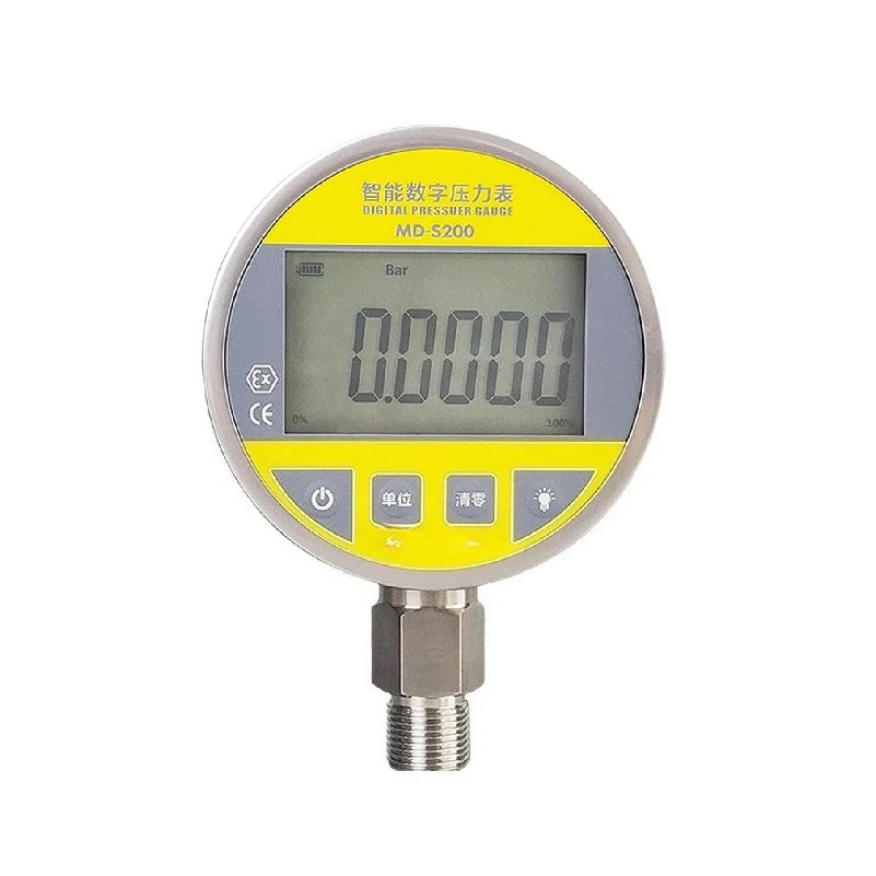 

200 Digital Pressure Gauge -0.1–160Precision LCD Display Battery USB Air Oil Water Vacuum G1/4 M20