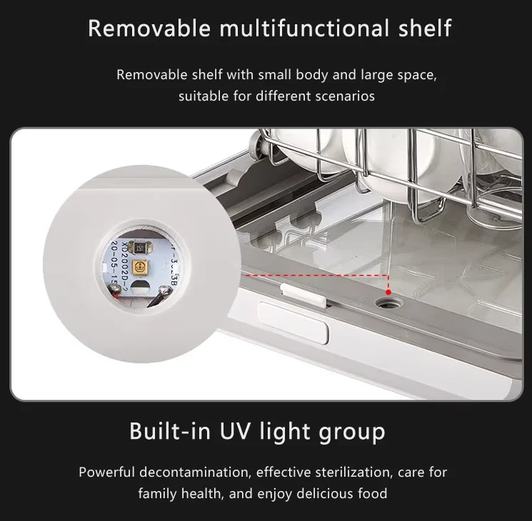 Kitchen Appliance Freestanding Installation Design Small Dishwasher Smart Household Dishwashing Machine