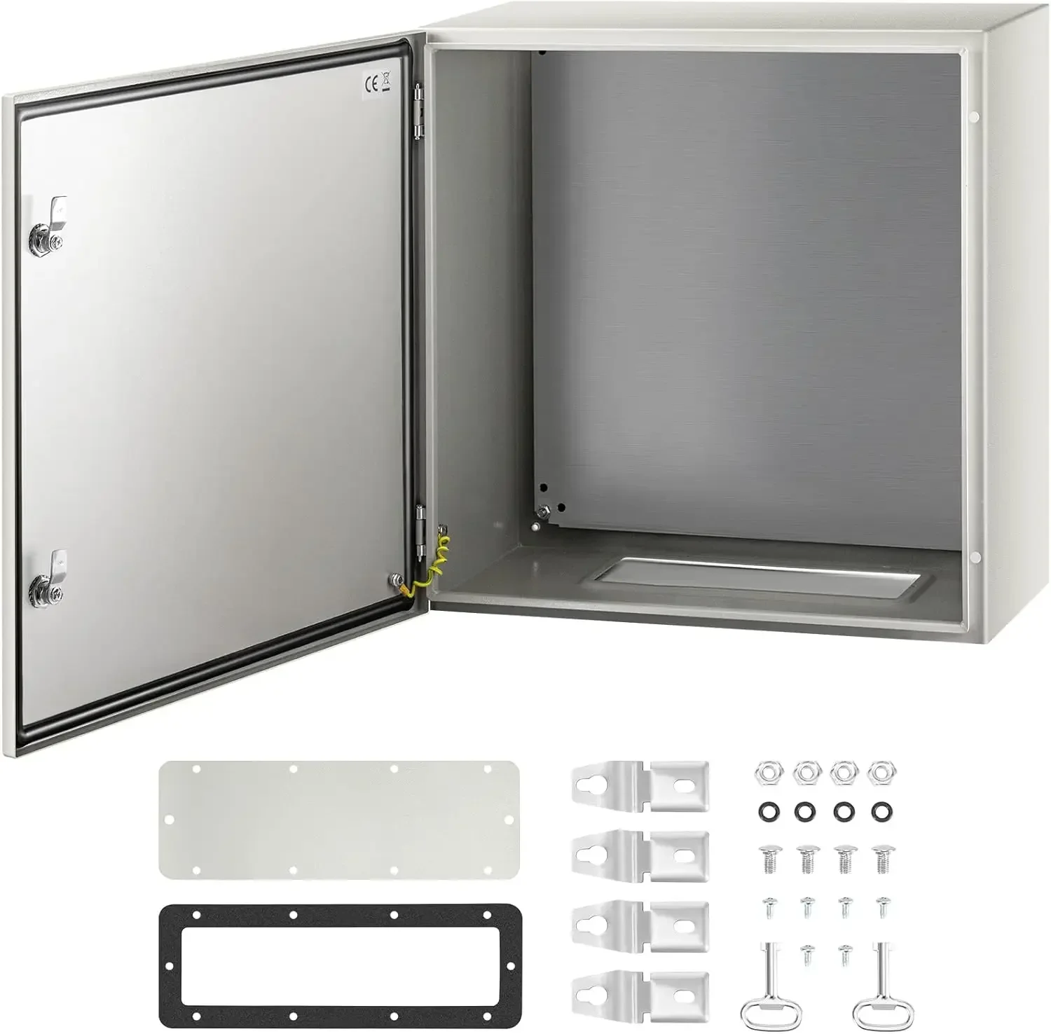 NEMA Steel Enclosure, 24 x 24 x 12'' NEMA 4X Steel Electrical Box, IP66 Waterproof & Dustproof, Outdoor/Indoor Electrical Juncti