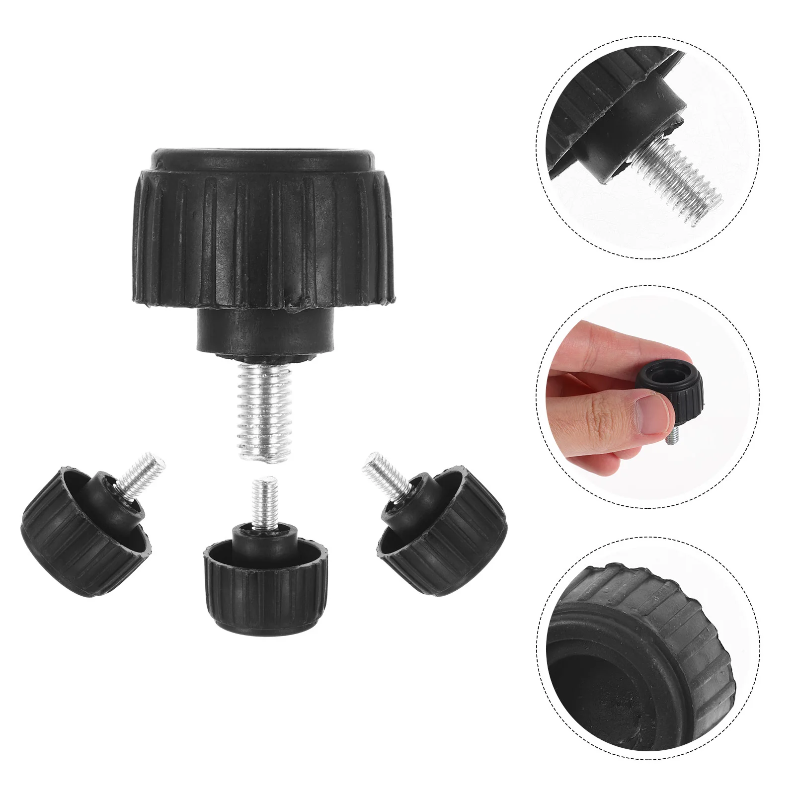 

4pcs Shock Absorber Scale Feet for Platform Scale Universal Replacement Parts Heavy Duty Scale Accessories Anti Vibration Pads