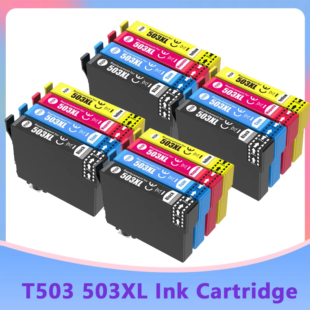 503XL 503 XL T503 T503XL Premium Color Compatible Inkjet Ink Cartridge for Epson XP-5200/XP-5205,WF-2960DWF/WF-2965DWF