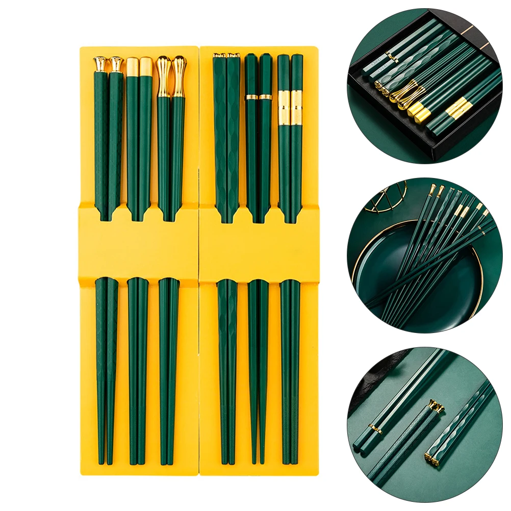 

6 Pairs Fiberglass Chopsticks Reusable Japanese Japanese-style Finger Heat Resistant