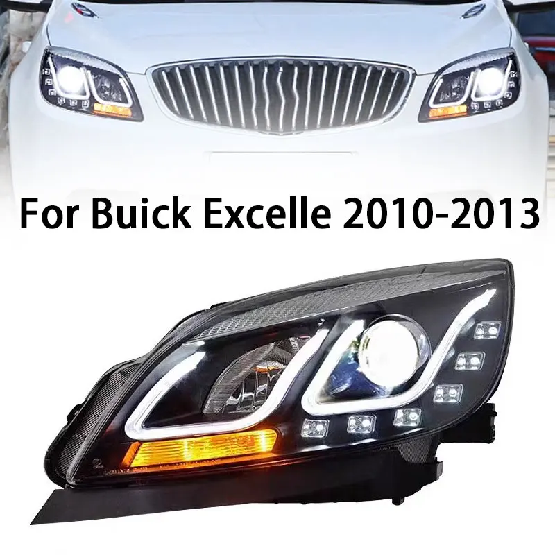 Car Headlights For Buick Excelle gt headlight assembly For Excelle LED head lamp 2010-2013 Angel eye led DRL front light