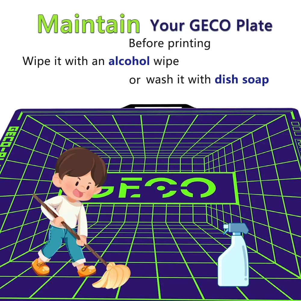 Juupine GECO Plate For Bambu Lab H2D X2D Build Plate PLA Bed Cold