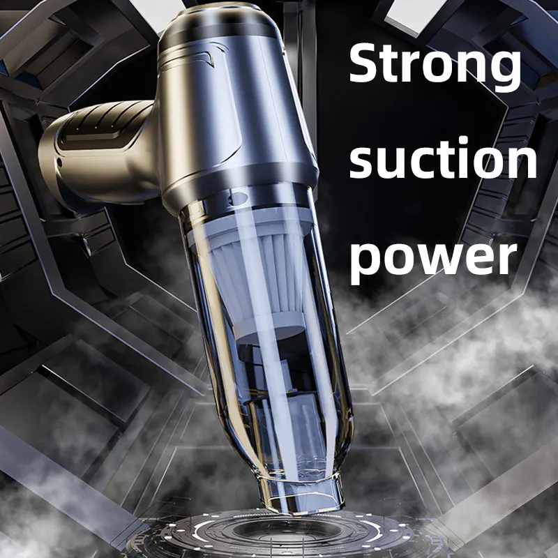 USB Car Vacuum Cleaner, Wireless Dry Wet Charging, Brushless Motor,Handheld Mini High-Power Suction Vacuum Cleaner For Home Use