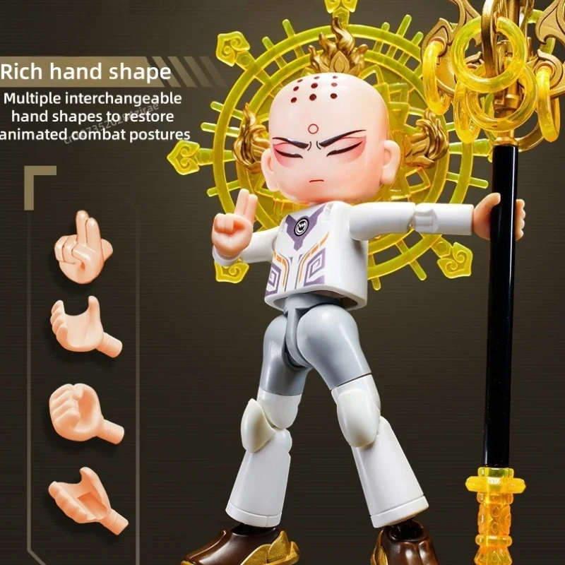 Herói método infinito tang sanzang bloco de construção clássico montagem móvel areia monge combate terno modelo decoração brinquedo presente