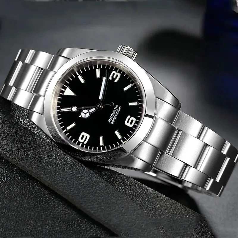 

36mm 39mm Polish Bezel Automatic Watch Men S NH35A Movt Steel Band 904L Tandorio Waterproof Sapphrie Glass Rejor