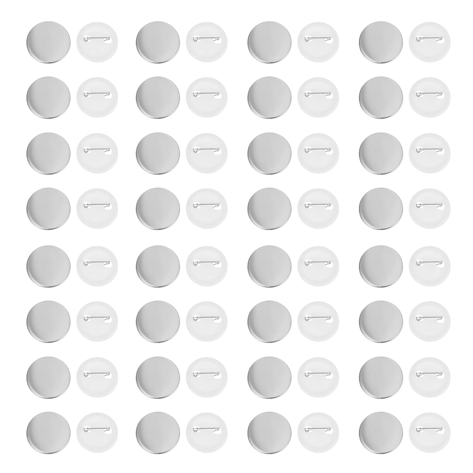 

100 Sets Blank Badge Button Badges Base Buttons Blanks Kit Making Supplies Decorate