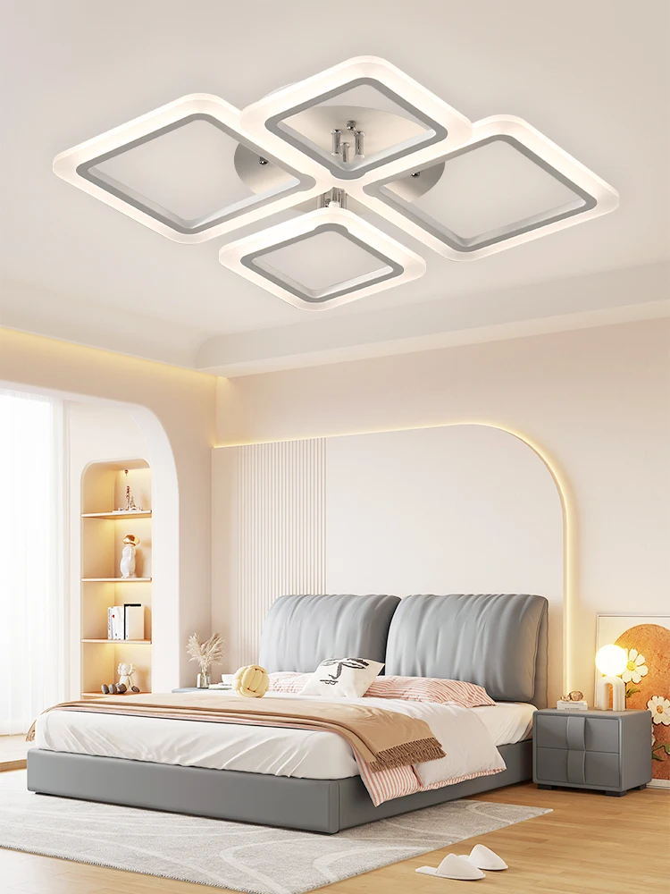 IRALAN plafond moderne à LEDs lumière lustres à intensité variable infinie avec télécommande pour salon chambre bureau salle d'étude