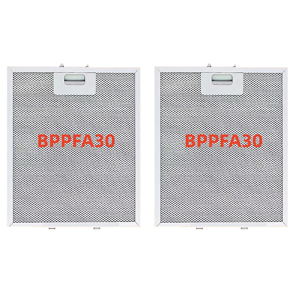 2PCS Aluminum Mesh Range Hood Replacement Filter 2-Pack For BPPFA30 QP130 Models Enhanced Grease Capture For Home Chefs