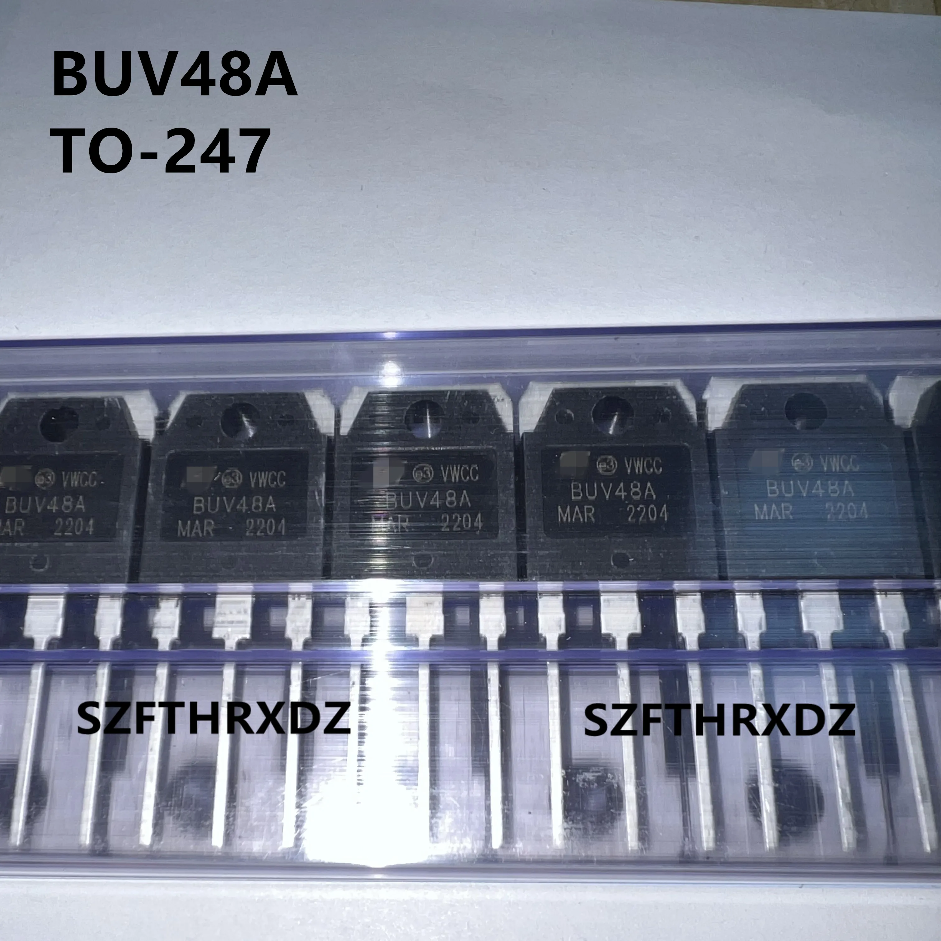 SZFTHRXDZ 10pcs 100%  High Quality Taiwan Manufacturer BUV48A TO-247 Power Switch Transistor 15A 450V