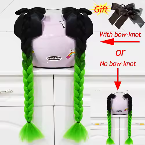 2pcs/pair New Motorcycle Helmet Braids Woman Braids Wig For Motorbike Helmets 164 colors Twist Dual Pigtail Ponytail With Sucker - Image 29