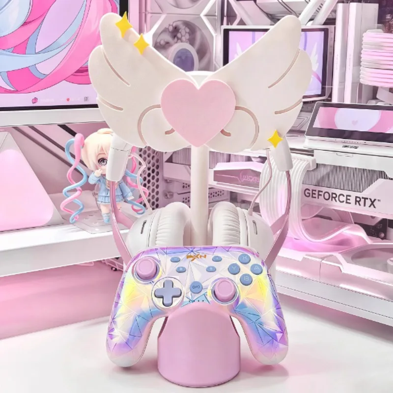 

Headphone Stand Customized Controller Holder Gaming Esports Desktop Storage Rack Earphone Display Stand Controller Accessories