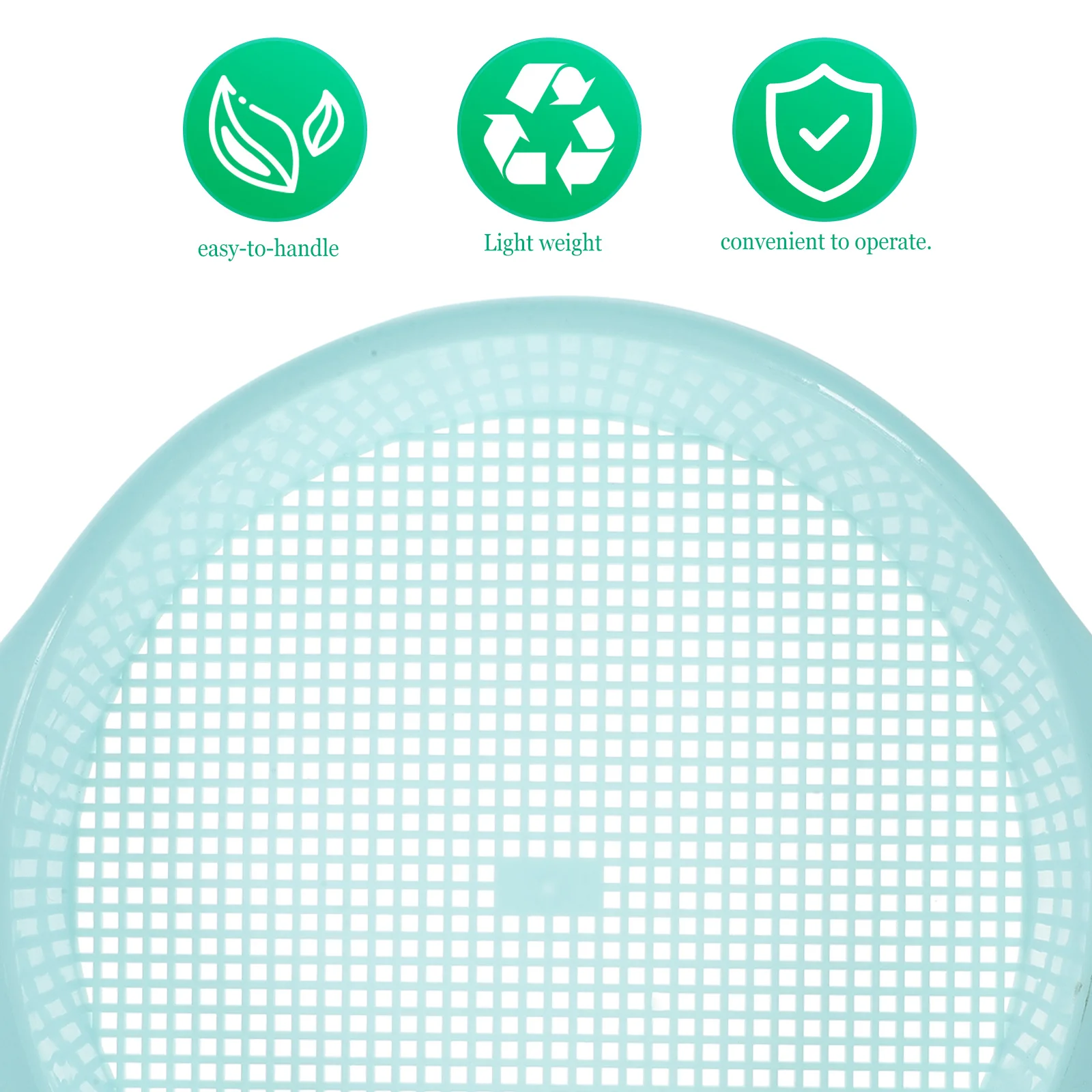 

Plastic Garden Sieve Green With Handle Soil Stone Mesh Filter Tool For Balcony Mini Garden Lightweight Durable Sand Gravel