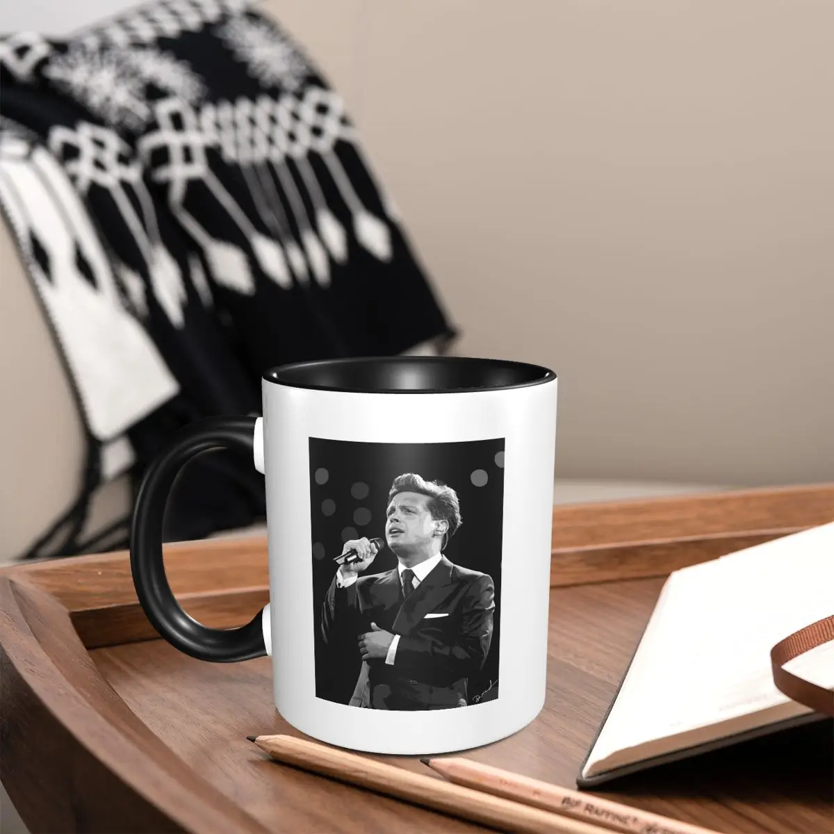 Taza de cerámica divertida de Luis Miguel, tazas de café, tazas de té, taza de leche, regalos para mujer y hombre