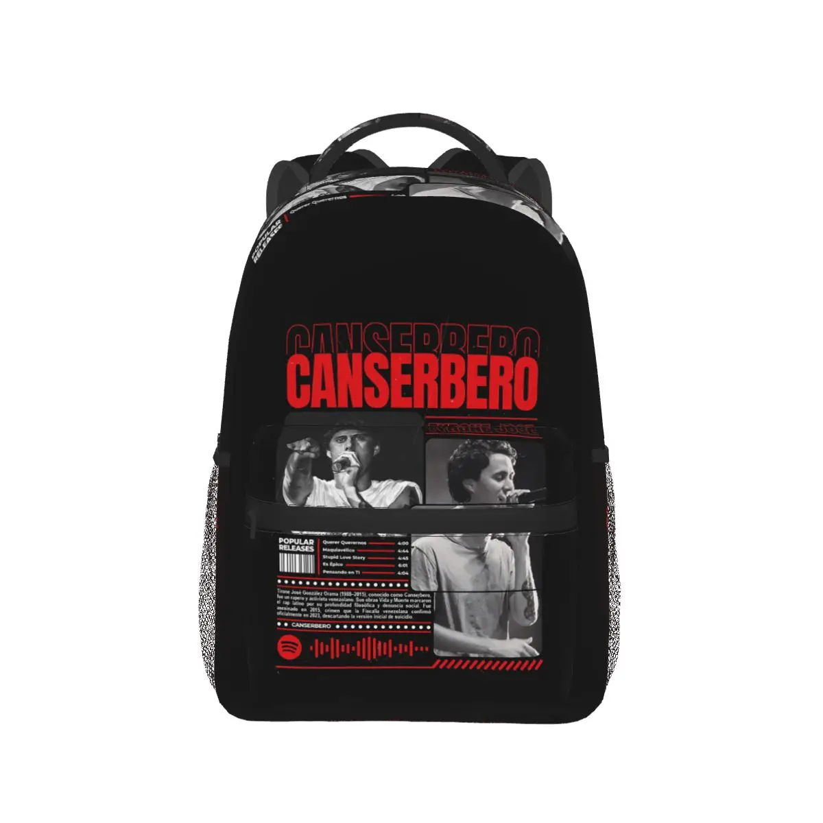 Rapper Canserbero All We Need Is Love Merch Backpack Hot Sale Daypack Boys Girls BookBag School Bag Shoulder Bags for Men Women
