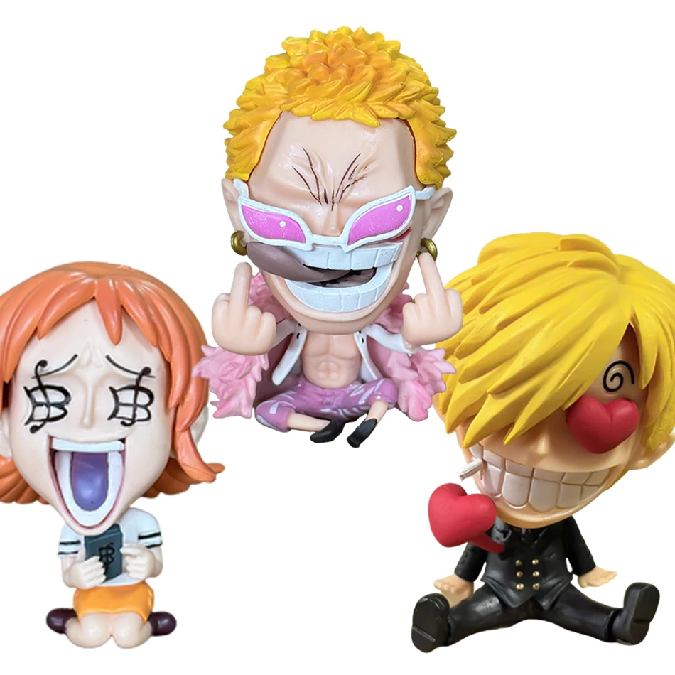 One Piece Q-Version Anime Figuren-Set 11-teilig Luffy Zoro Sanji Chopper Ace Sabo PVC Actionfiguren Sammlerstücke Modell-Spielzeug Geschenke Bestseller – Detail 3