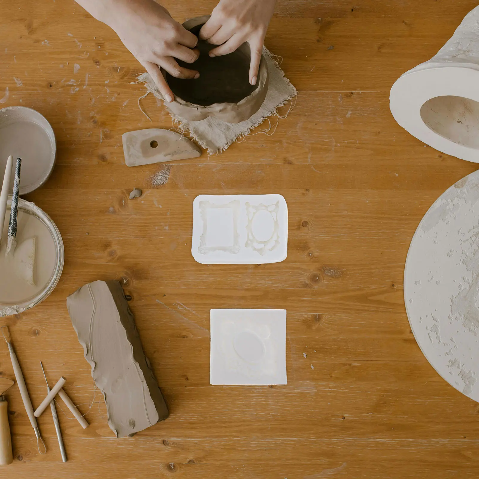 

6Pcs Creative Picture Frame Molds Silicone DIY Resin Mold for Vintage Style Photo Frame Making Epoxy Crafts Silicone DIY Mould