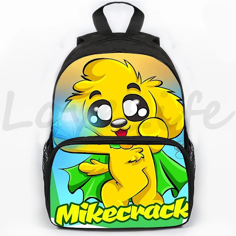 Mikecrack mochila escolar para crianças, mochila de anime mochila de viagem, mochilas de computador dos desenhos animados, mochila para meninas e meninos