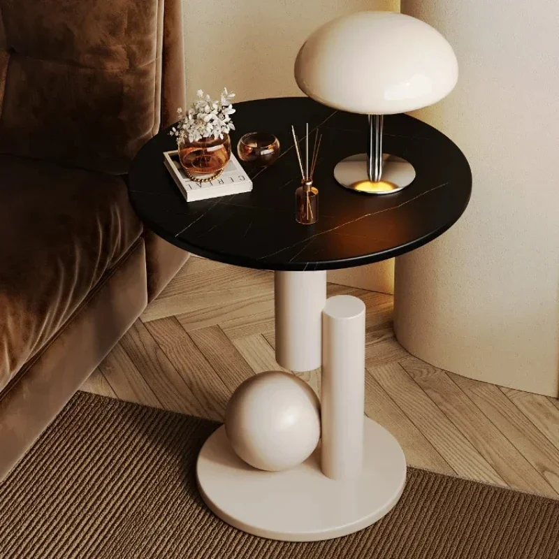 French Side Table Rock Slab Coffee Table, Sofa Corner Table, Living Room and Balcony