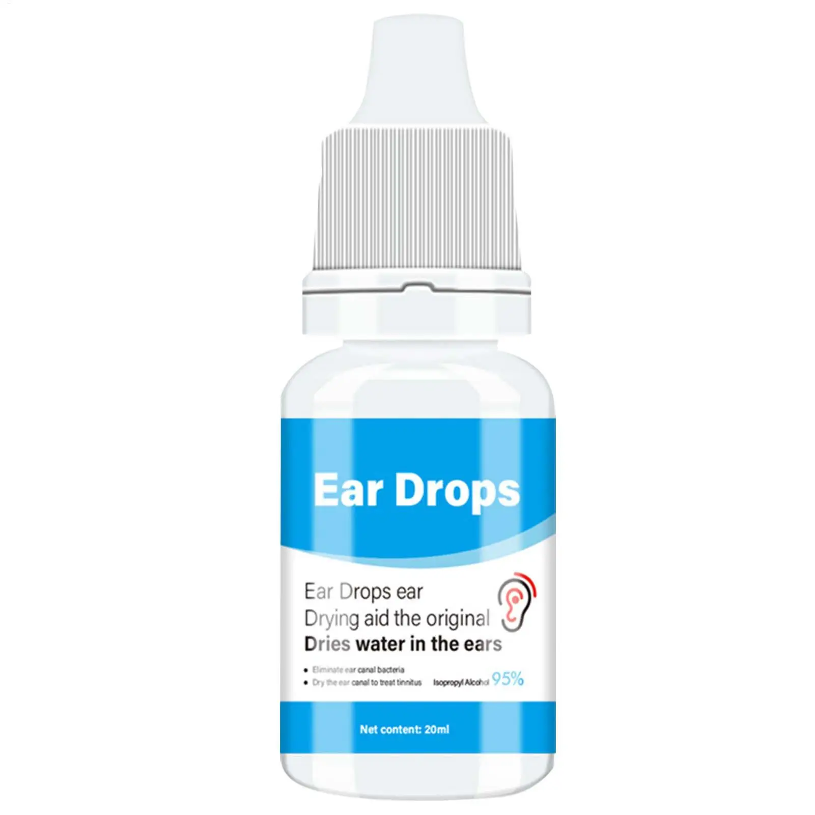 

Ear Drops For Swimmers 20ML Fast Natural Ear Organic Ear Drops For Kids Ear Infect Adult Ear A che Drops Earache Drops Cleaning