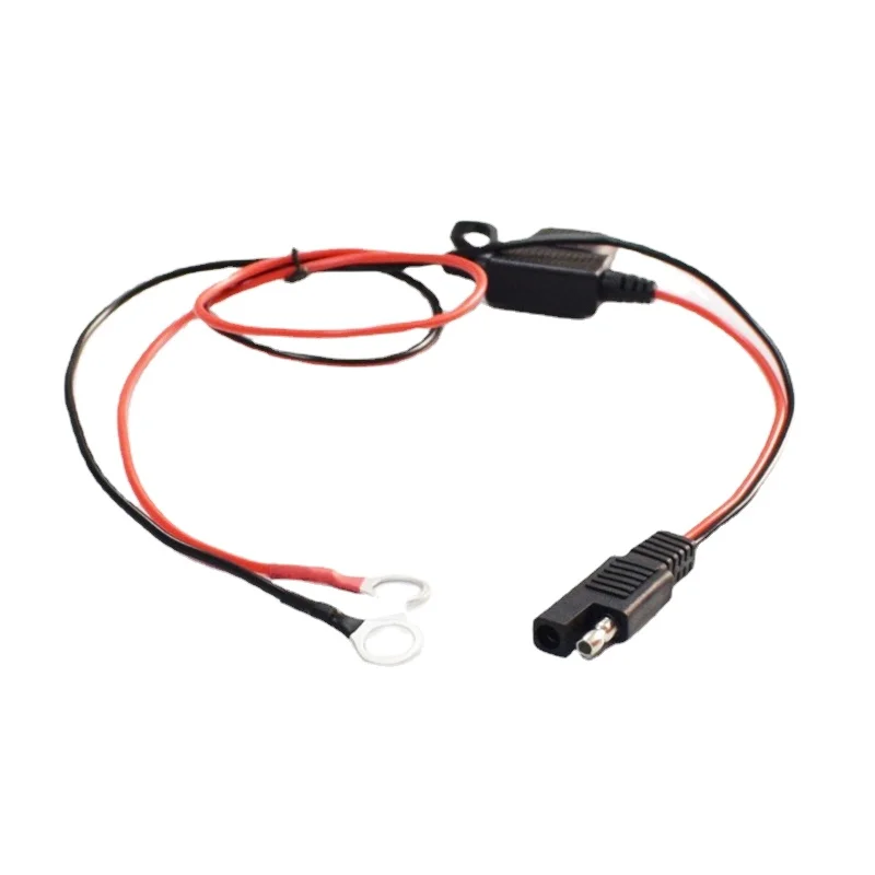 

0.75mm² Pure Copper Memory Recovery Power Cable with 5A Fuse and O-Ring Terminal To SAE Plug 68cm