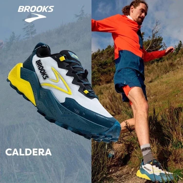 Brooks Caldera 8 Zapatillas para correr de montaña para hombre, ligeras, para exteriores, senderismo, antideslizantes, montaña Tsunami
