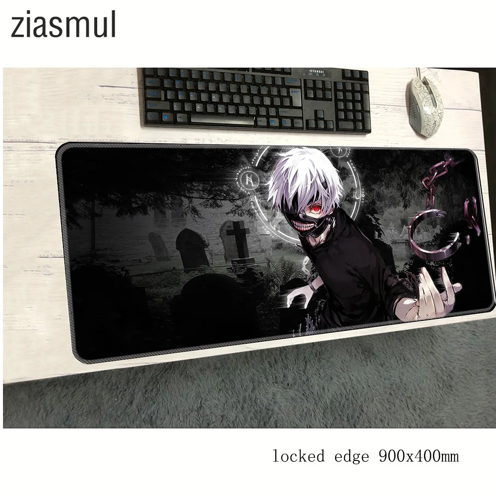 Коврики для мыши Tokyo Ghoul locrkand коврик для мыши ноутбук коврик для мыши 900x400x3 мм игровой коврик для мыши геймер к клавиатуре коврик для мыши