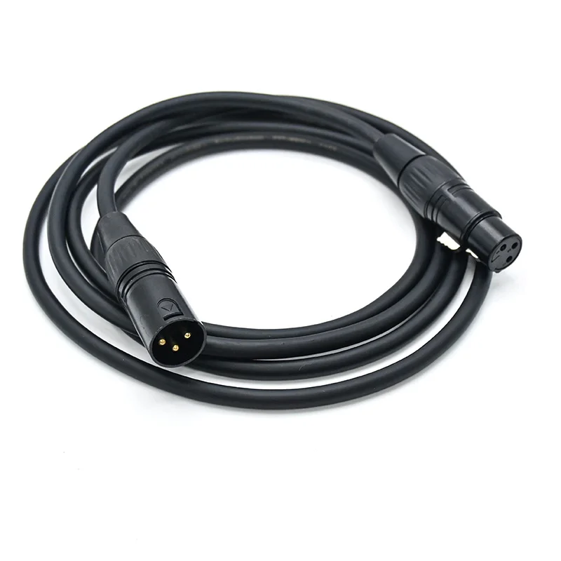 Gold Plated 3 Pin XLR DMX Cable Male to Female 3pin OFC Wire 1m 2m 3m 5m 10m 15m 20m 30m for Microphone Audio Stage Lighting