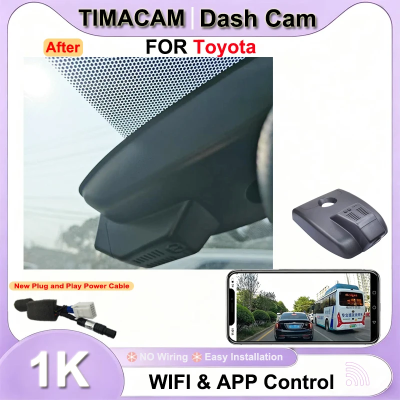 TIMACAM HD 1080P Wifi Dash Cam for Toyota Corolla E210 L LE SE XSE XLE For Toyota Levin For Toyota Auris 2018 2019 2020 2021