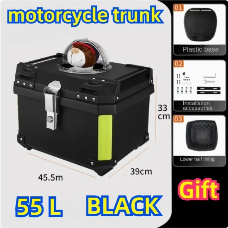 Moto Pet Space Warehouse Electric Vehicle Trunk 36L-50L Waterproof Breathable Pet Box Pp Rear MotoTrunk Storage Top Case