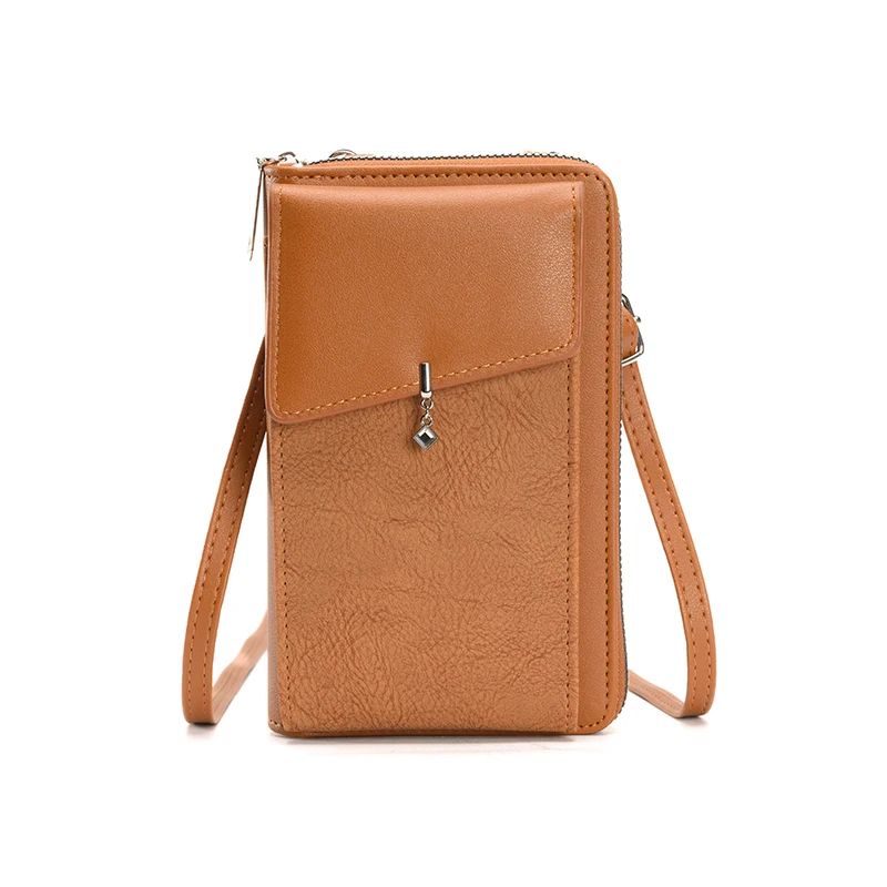 2024 New Pendant Mobile Phone Bag Women\'s Crossbody High-end Mobile Phone Bag Fashion Versatile Lightweight Zipper Shoulder