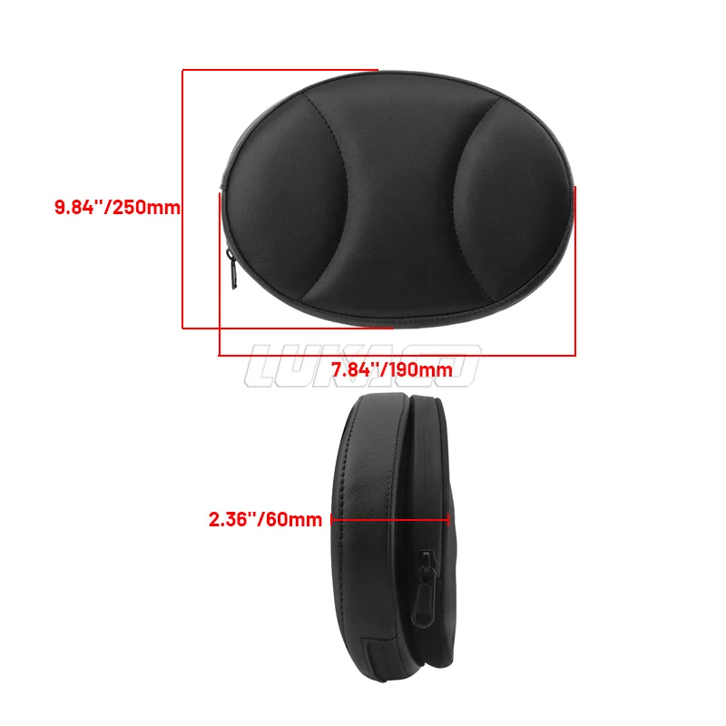 Motorcycle Driver Backrest Back Rest Cushion Pad For Harley Touring Road King Street Electra Glide Street Road Glide FLHT FLHX