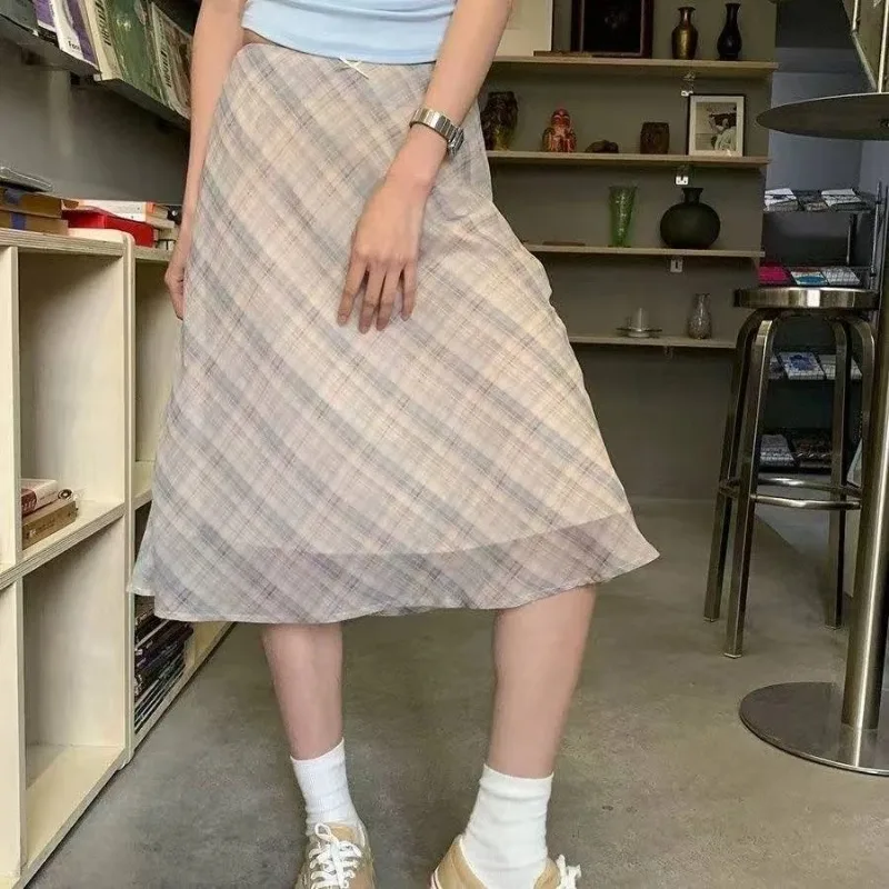 Y2K Harajuku Plaid Skirt Women Gothic Slim Mini Short Skirt Spicy Girl Street Party Daily Trendy Casual Fashion Bottom Outfit