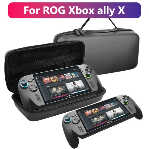 Estuche de transporte todo en uno para ROG Xbox ally X, bolsa de viaje Protector de pantalla funda protectora accesorios de agarre para pulgar Kit de almacenamiento