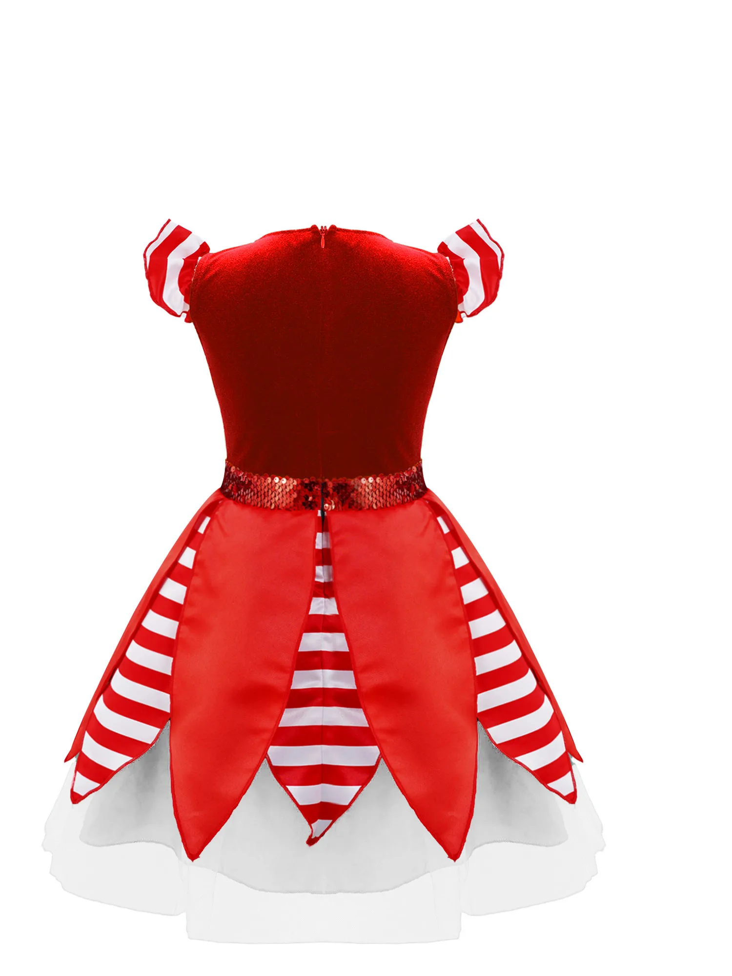 Kinder Mädchen Weihnachten Kostüm Zuckers tange Tutu Kleid Geburtstags feier Halloween Prinzessin Cosplay Kostüm verkleiden Santa Klausel Outfits