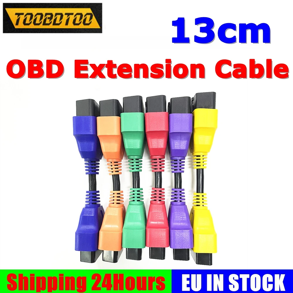 13CM OBD2 Extension Cable Male to Female Auto Diagnostic Adapter 16 Pin interface 13 CM Car Extend Cord16pin OBD2 Plug