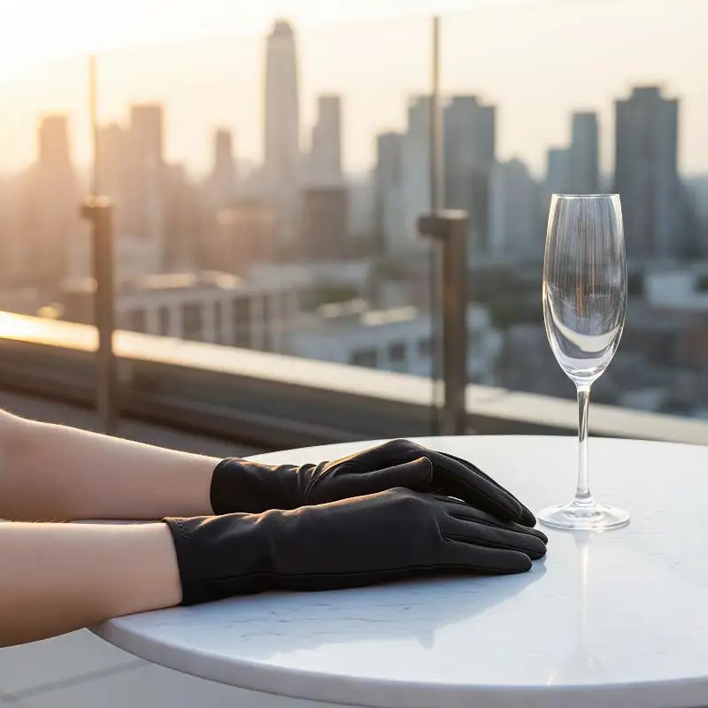 Elegant Solid Color Short Gloves Soft Stretch Spandex Fashion Formal for Engagement Party Prom Stage Performance