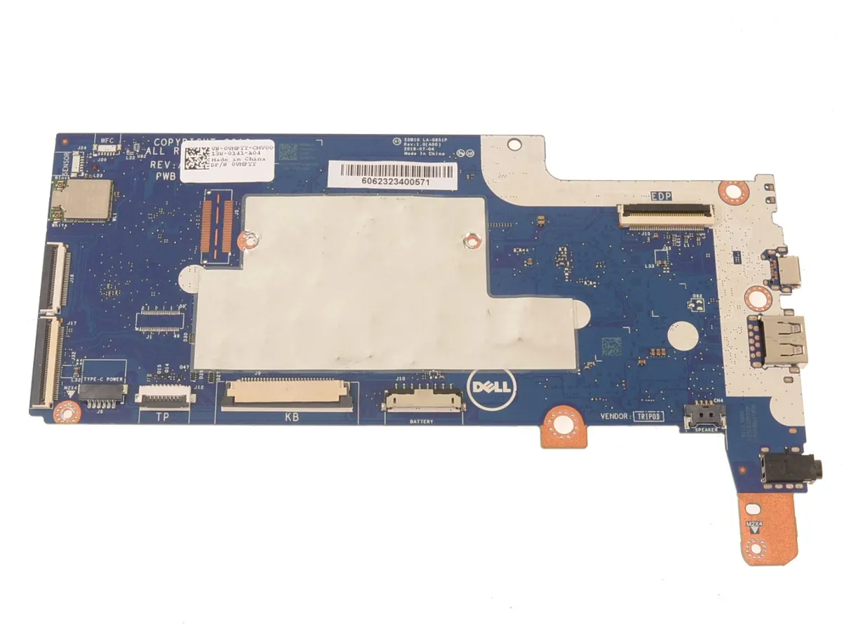 

0VMPYY для Dell 11 3100 без сенсорного/сенсорного экранирования, материнская плата Chromebook, 4 ГБ ОЗУ, 32 ГБ, память Intel N4020, без устройства чтения карт SD, 100% полный тест