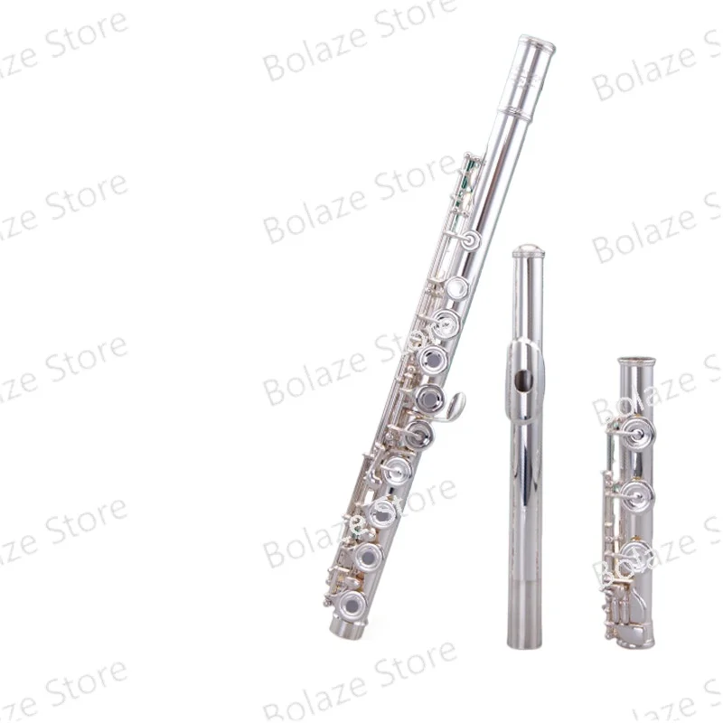 

958 sterling silver flute instrument genuine universal 17 holes B-tail professional grade test performance dual use