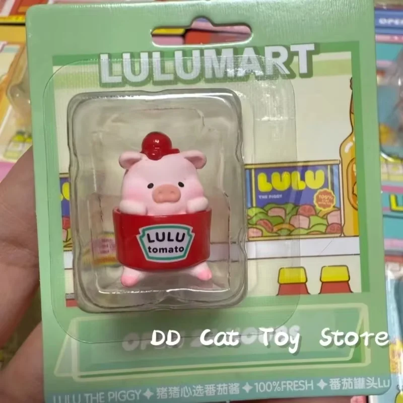 متوفر في المخزون الأصلي خنزير اللولو الخنزير لولو مارت سلسلة صندوق أعمى صغير Kawaii لولو معلقة بطاقة صندوق مفاجأة هدية عيد الميلاد وعيد الميلاد
