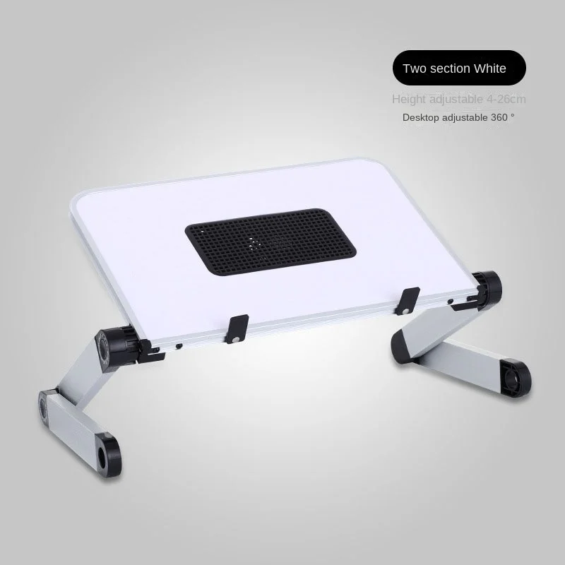 Adjustable Folding Laptop Desk Stand Aluminum Alloy Ergonomic Lapdesk Notebook Table Stand For TV Bed Sofa PC With Mouse Pad