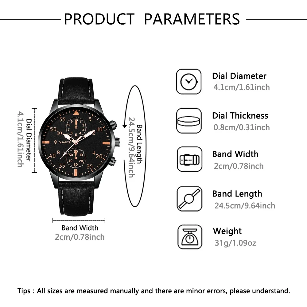 1pc Men's New Watch+4pc Bracelet Jewelry Set Texture Strap Handsome Dial Fashionable Appearance Best Choice for Daily Dressing
