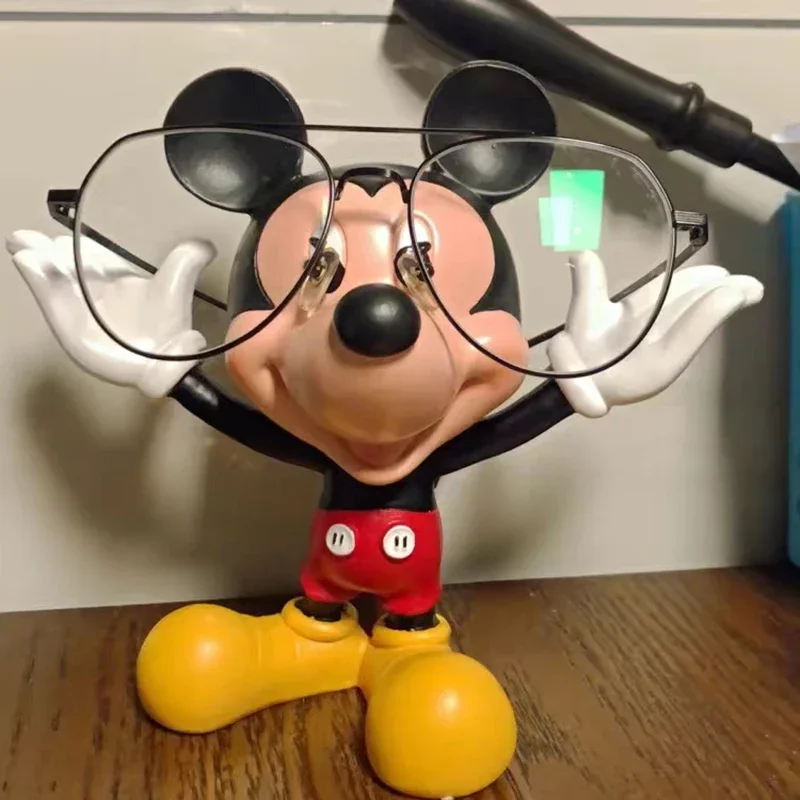 

Disney Mickey Mouse Cartoon Glasses Frame Glasses Store Desktop Display Frames Kawaii Home Storage Decoration Birthday Gift