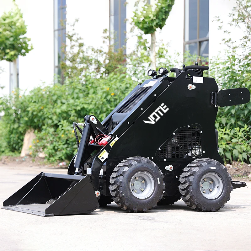 

Factory High Power Small Seated Track Loader Production High Quality Home Bulldozer 4WD Mini Skid Steer Loader Customized Sale