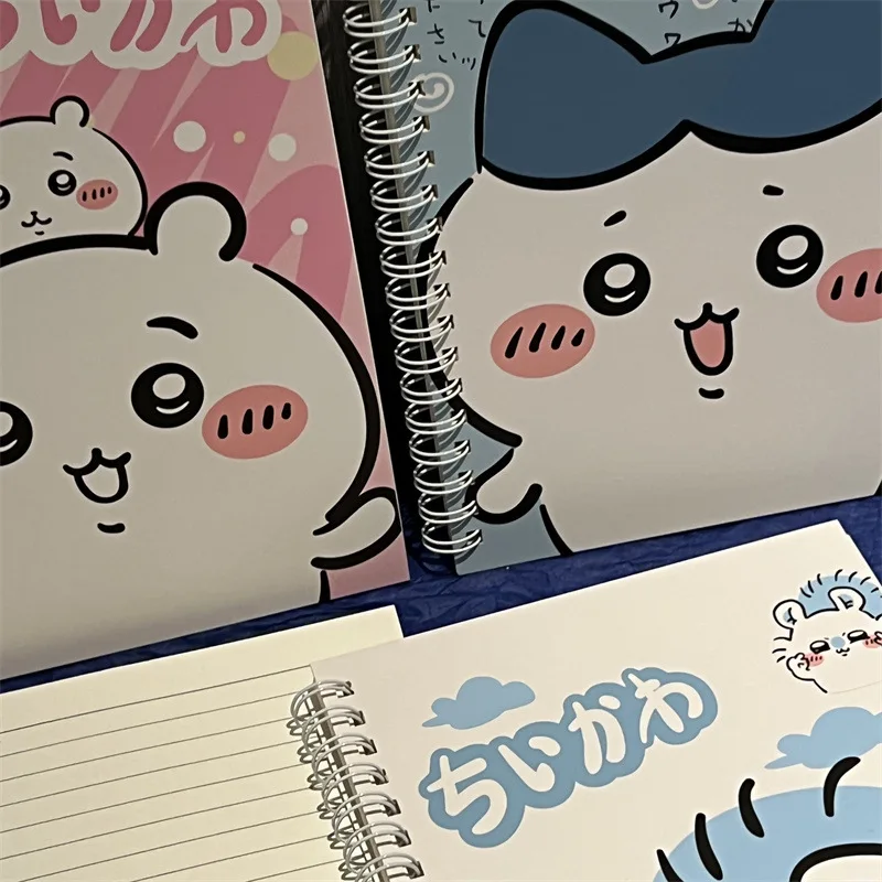 4Pcs New Kawaii A5 Chiikawas Coil Book Notebook Diary Ins Student Cartoon Stationery Cute Friend Gift Christmas Gift For Girls