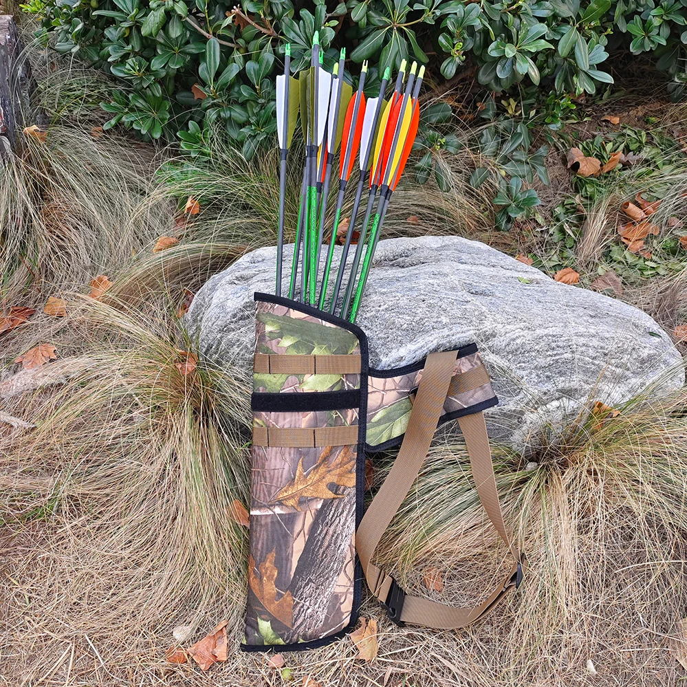 الرماية المحمولة سعة كبيرة أكسفورد النسيج السهم جعبة حامل جيب للصيد الرماية المنافسة في الهواء الطلق الملحقات #6